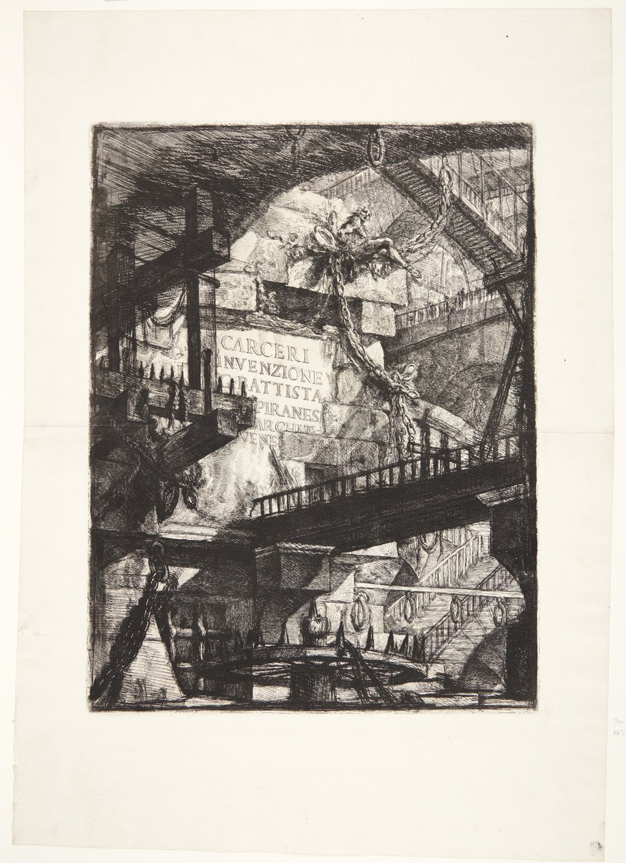 Imaginary Prisons. Title by Giovanni Battista Piranesi