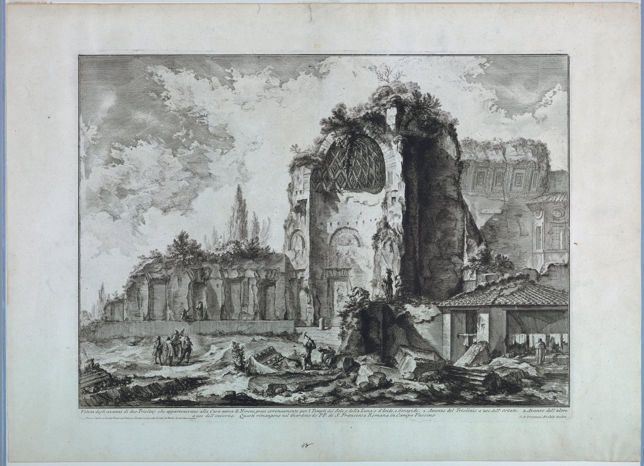 Temple of Venus in Rome by Giovanni Battista Piranesi