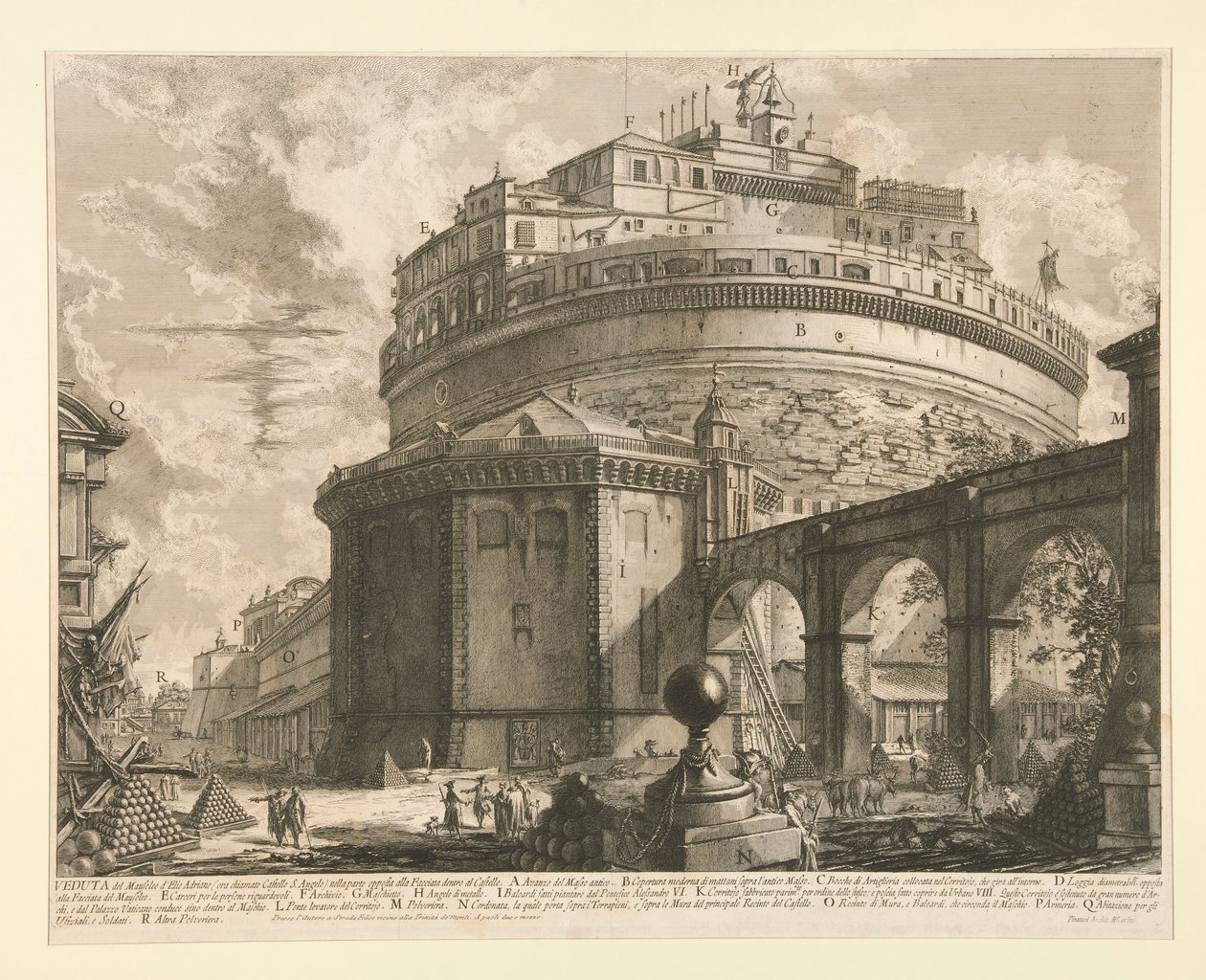 View of the Mausoleum by Giovanni Battista Piranesi