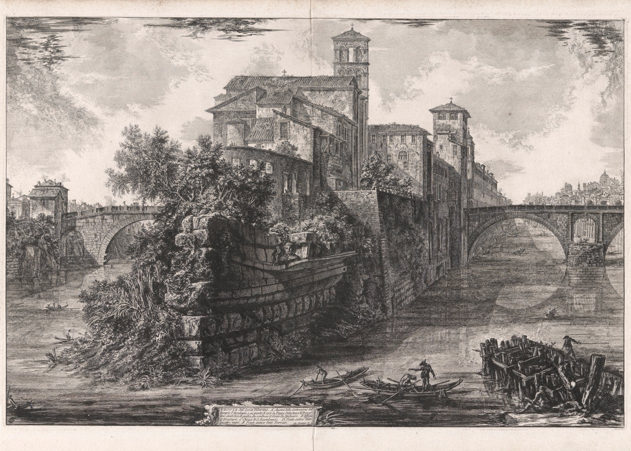 View of the Temple of the Sibyl in Tivoli, from Views of Rome by Giovanni Battista Piranesi