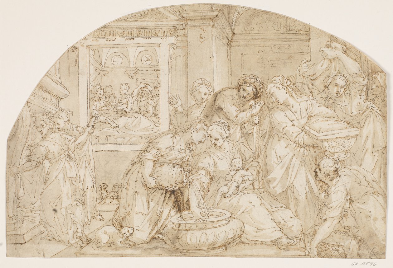 The Birth of Mary by Giovanni Battista Rovere