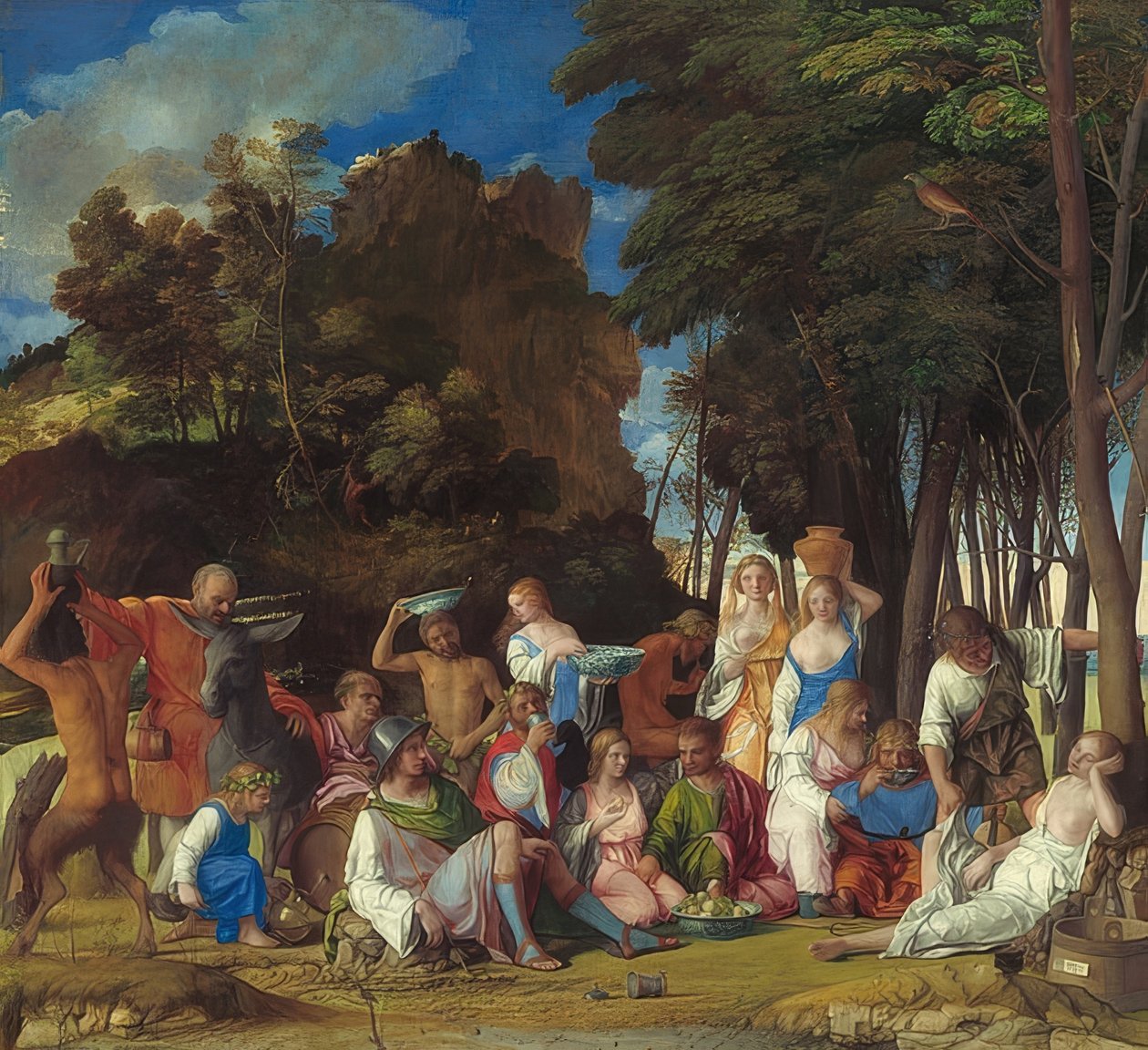 The Feast of the Gods. 1514/29 by Giovanni Bellini