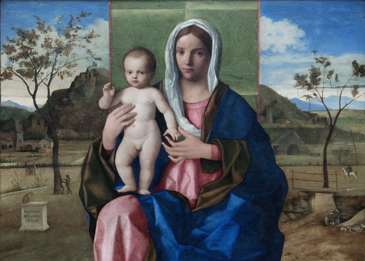 Madonna and Child Blessing by Giovanni Bellini