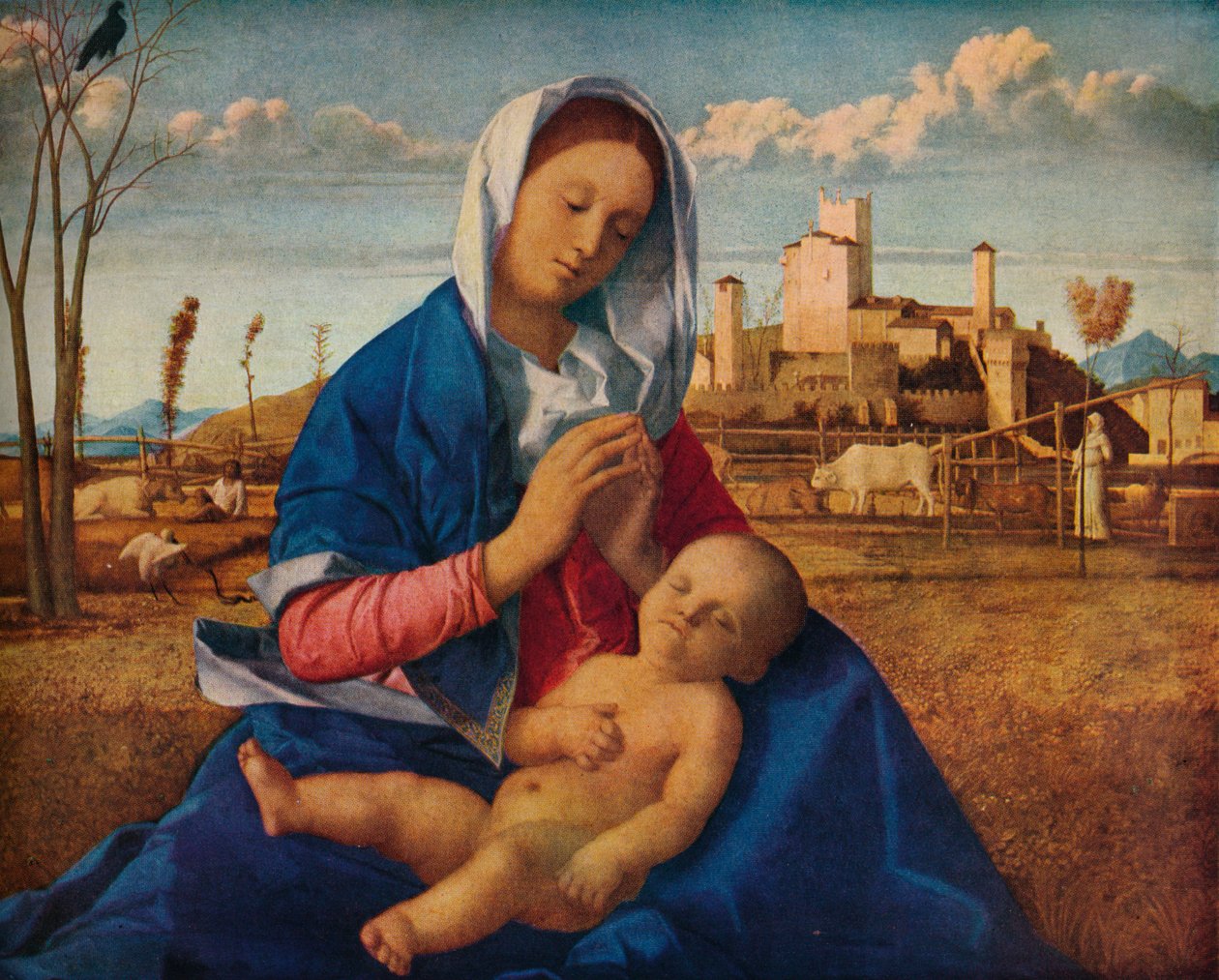 Madonna of the Meadow by Giovanni Bellini