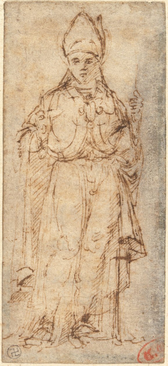 Saint Louis of Toulouse Holding a Staff by Giovanni Bellini