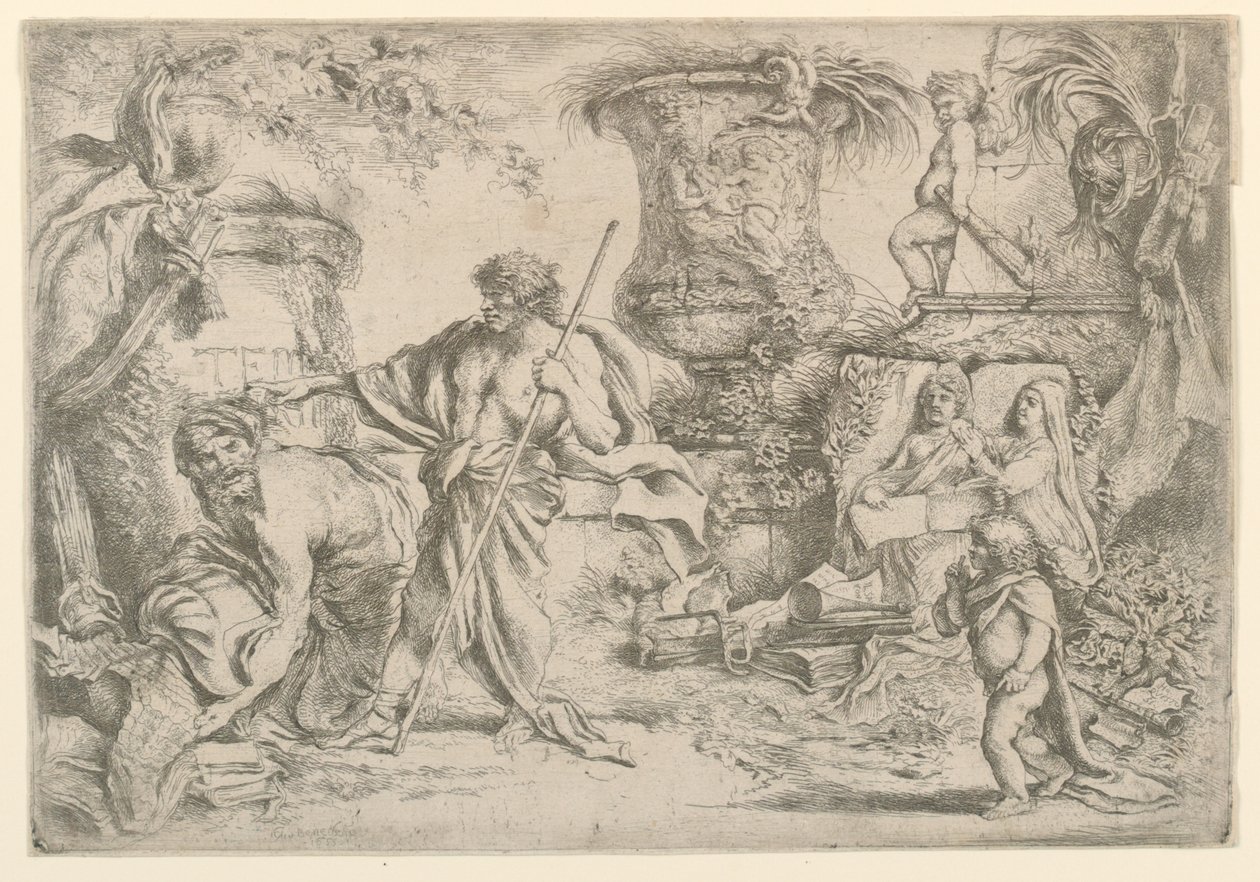 Allegory of Transience by Giovanni Benedetto Castiglione