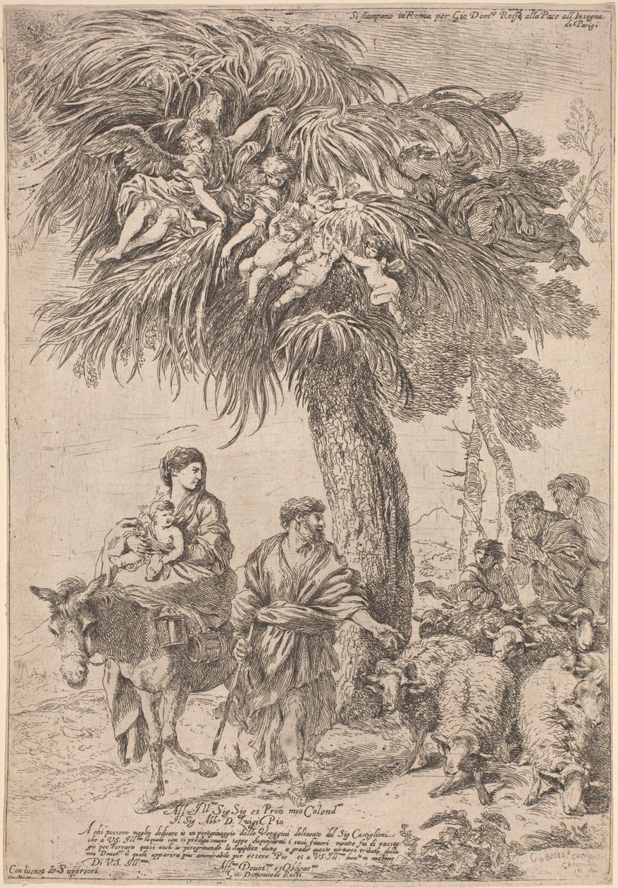 The Flight into Egypt by Giovanni Benedetto Castiglione