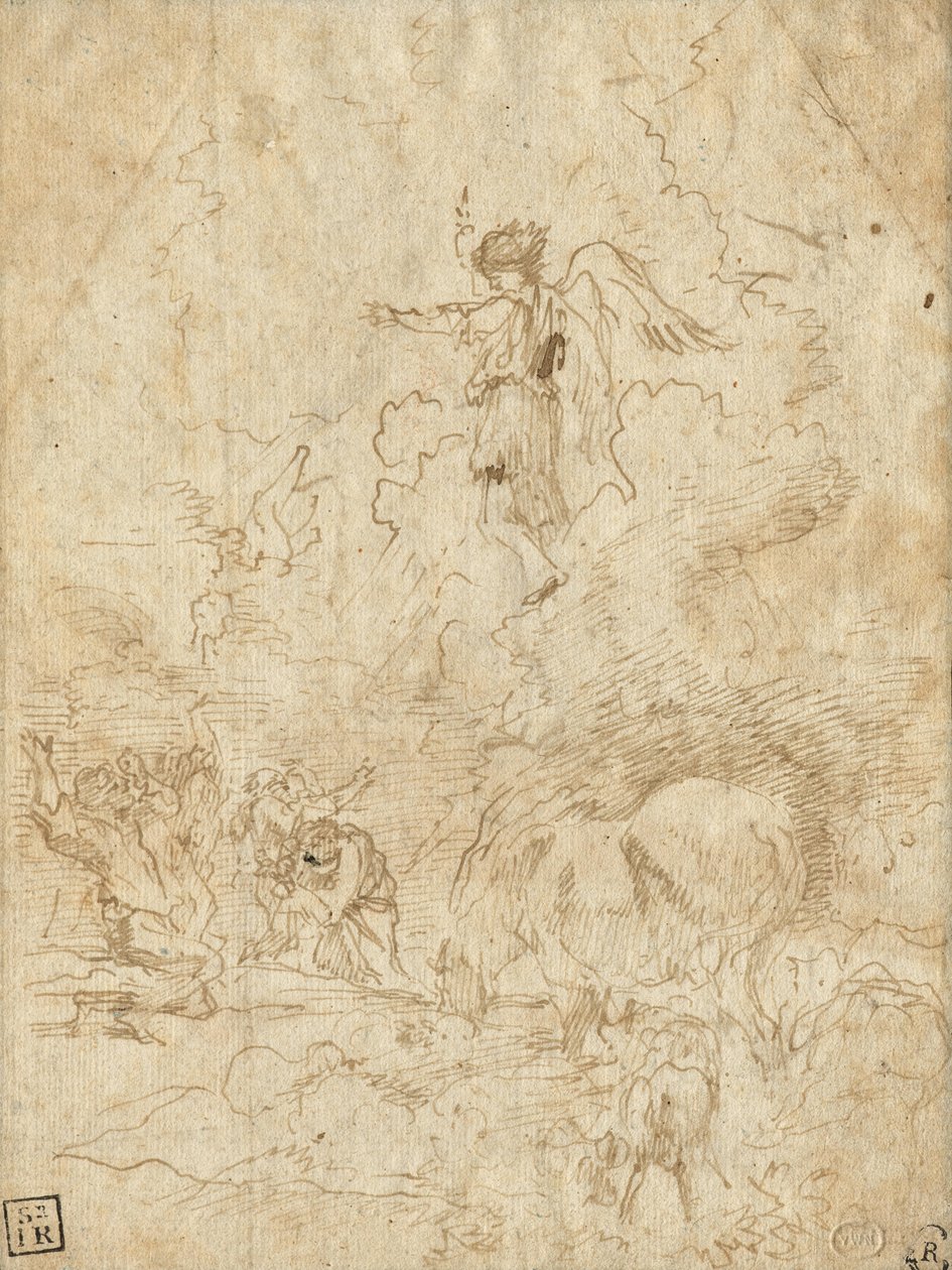 Annunciation to the Shepherds by Giovanni Benedetto Castiglione