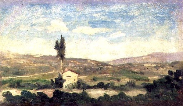 Landscape with Poplar Tree by Giovanni Boldini