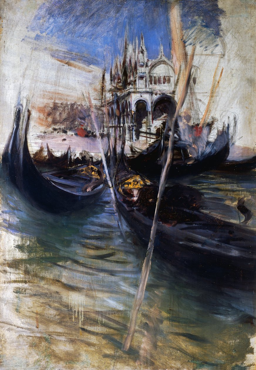 Pier and San Marco in Venice by Giovanni Boldini
