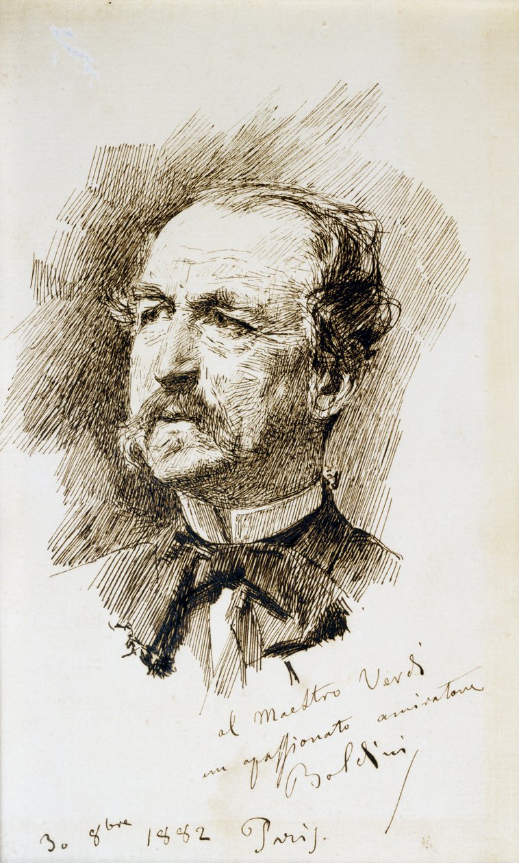 Portrait of Emanuele Muzio by Giovanni Boldini