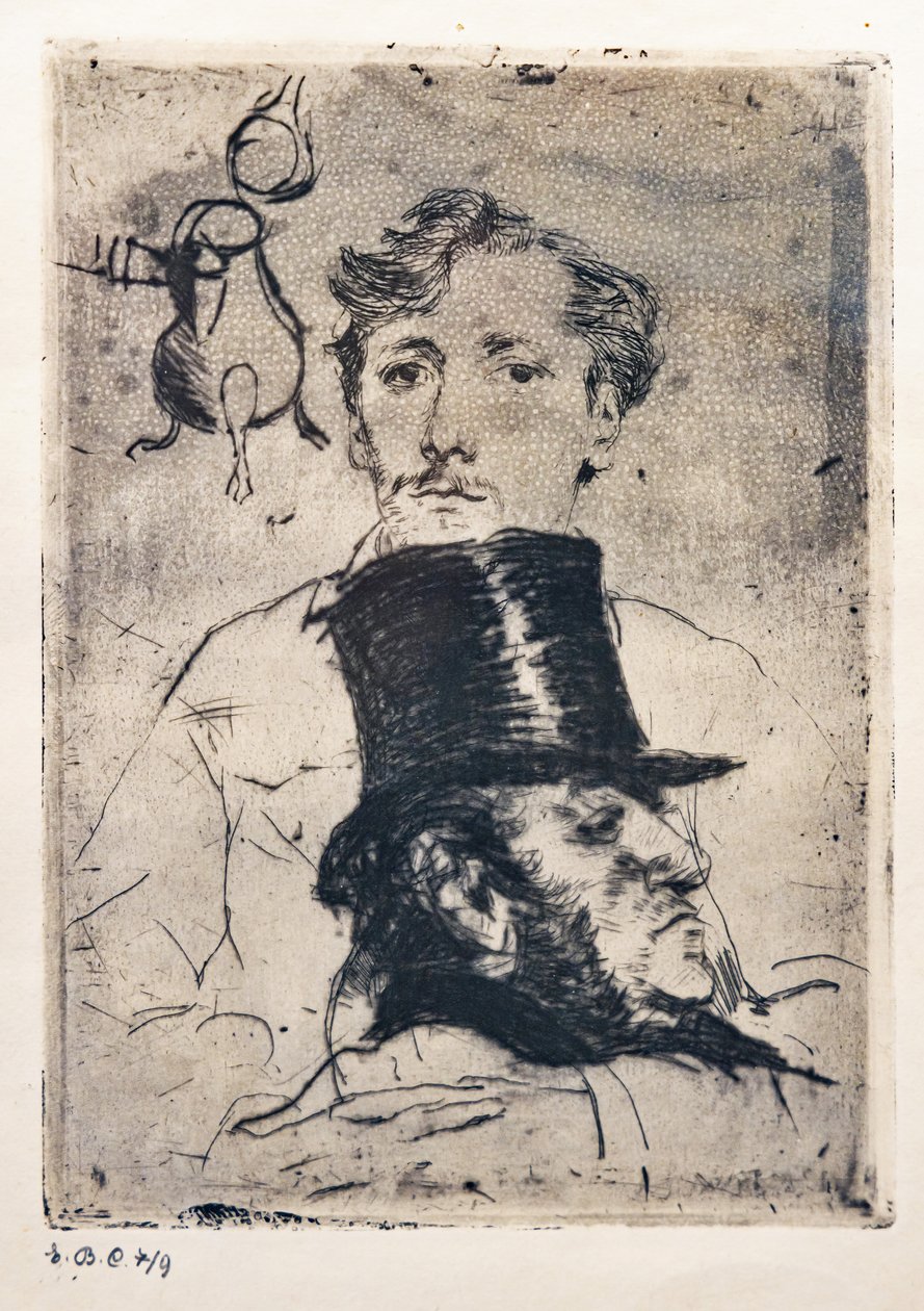 Portrait of Rodenbach by Giovanni Boldini