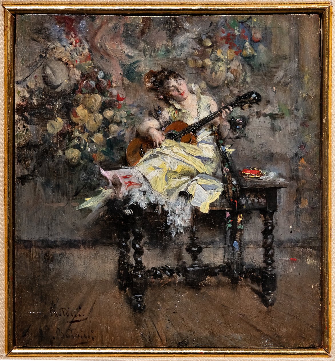 The Guitar Player by Giovanni Boldini