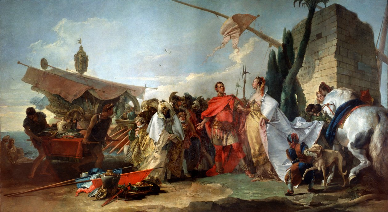 Caesar Meeting Cleopatra by Giovanni Domenico Tiepolo