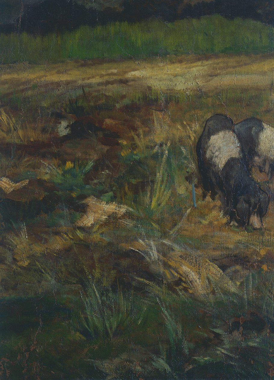 Tuscan Maremma (detail) by Giovanni Fattori