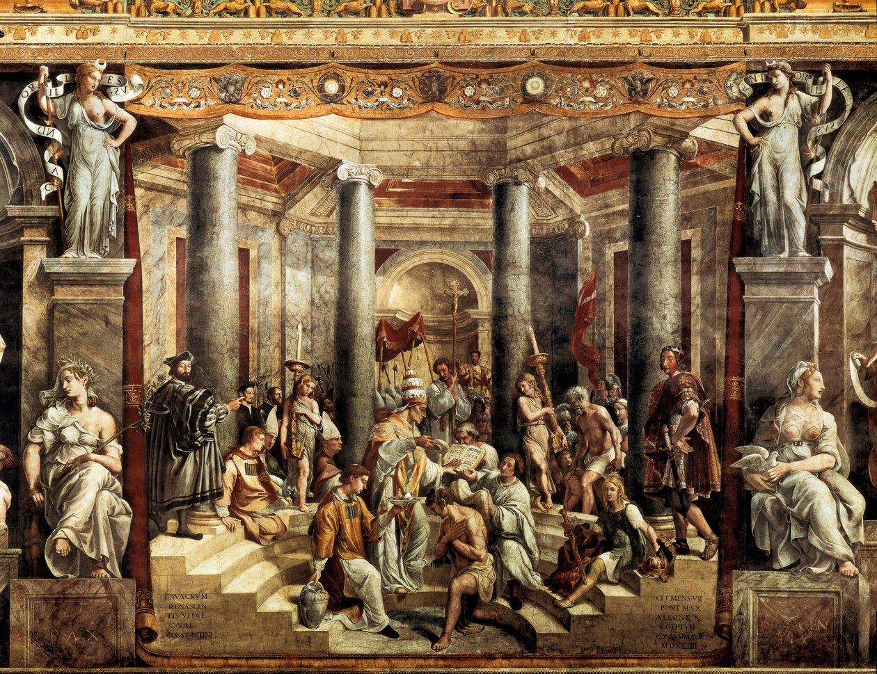 The Baptism of Constantine by Giovanni Francesco (c.1488 1528) Penni