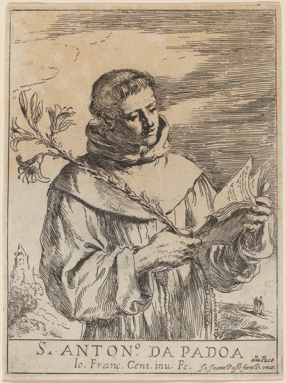 Saint Anthony of Padua by Giovanni Francesco Barbieri, called Guercino
