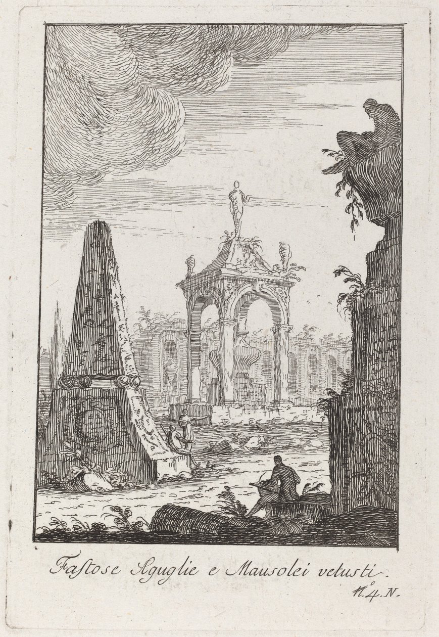 Sumptuous Spires and Ancient Mausoleums by Giovanni Francesco Costa