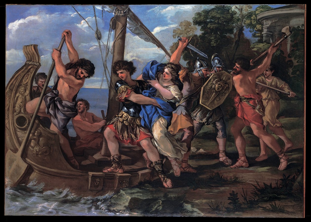 The Elena Kidnapping by Giovanni Francesco Romanelli