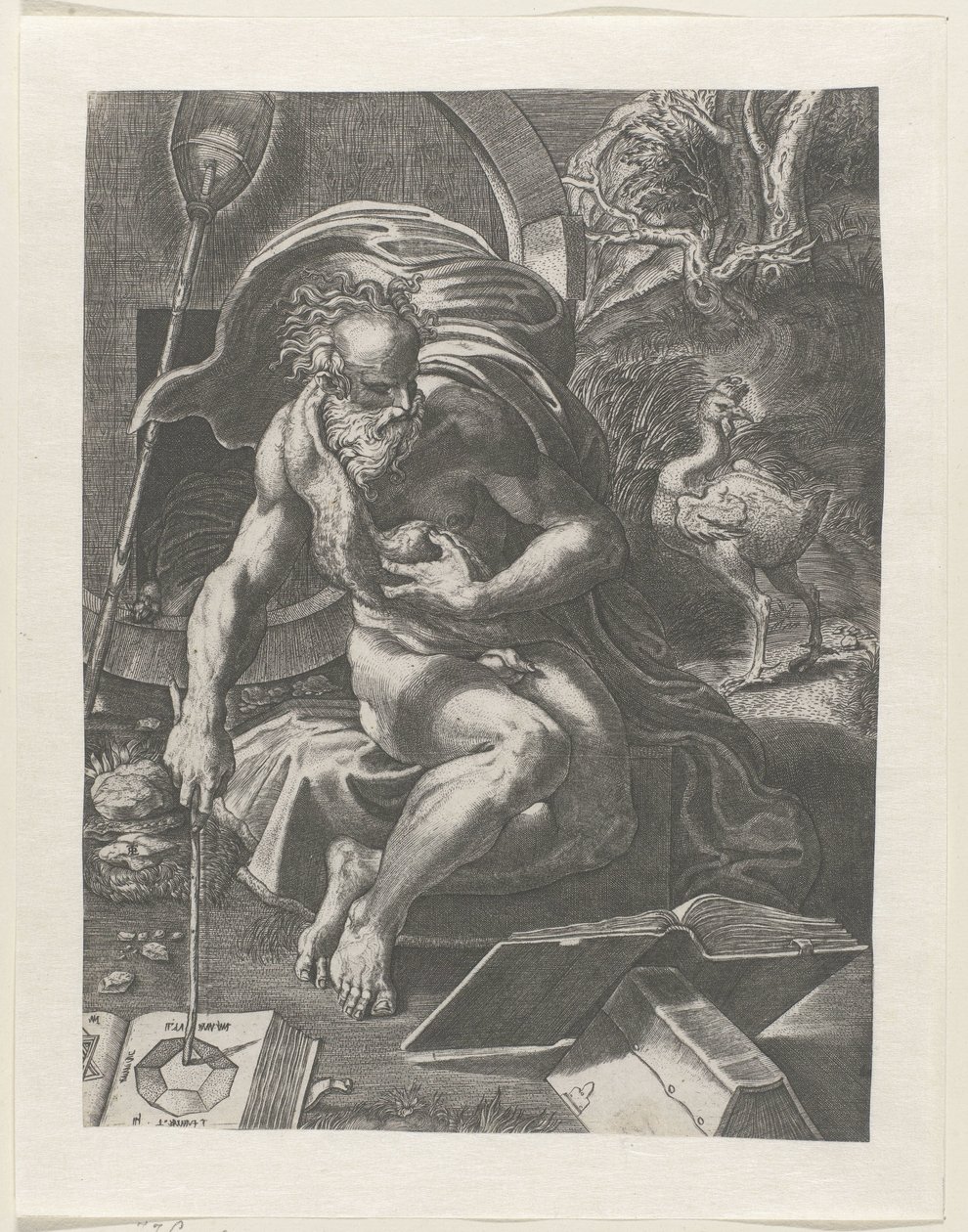 Diogenes by Giovanni Jacopo Caraglio (attributed to)