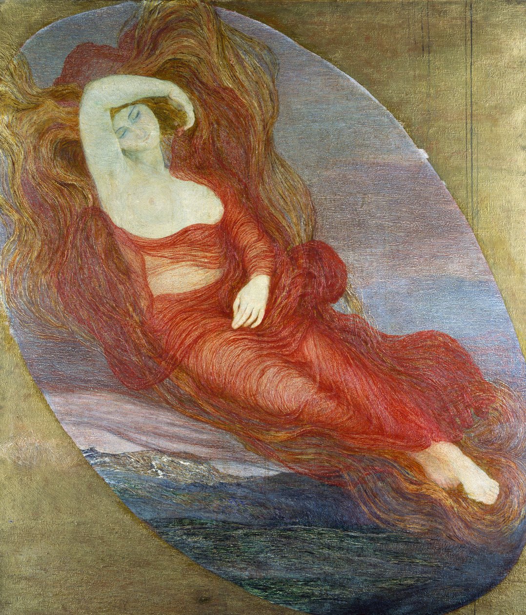 Goddess of Love by Giovanni Segantini