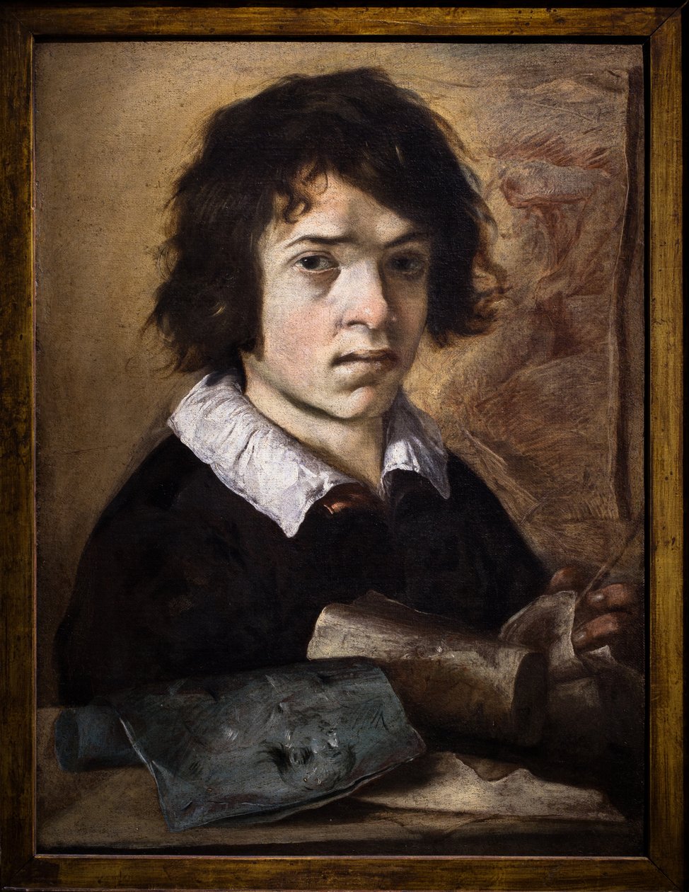 Portrait of a Young Draughtsman by Giovanni Serodine