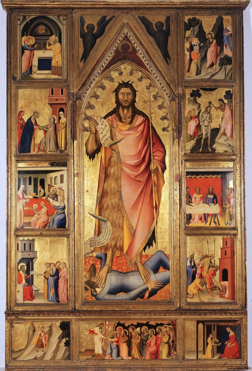 Altarpiece of the Baptist by Giovanni del Biondo