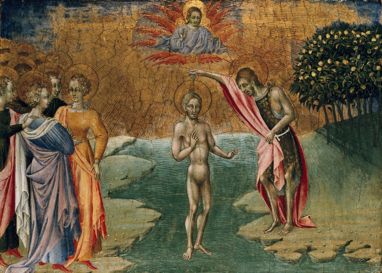 The Baptism of Christ by Giovanni di Paolo
