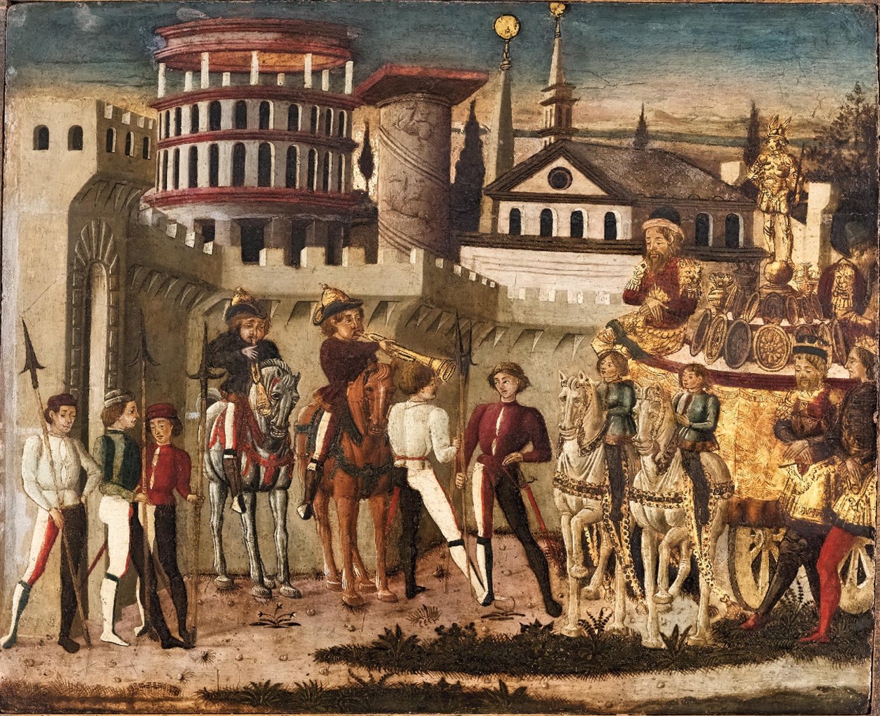 Scene of Triumph in the Ancient Style by Giovanni Di Ser Giovanni Guidi