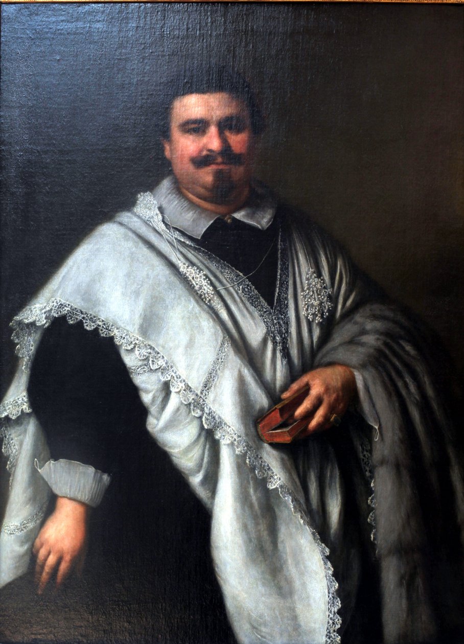 Portrait of a Canon by Girolamo Forabosco