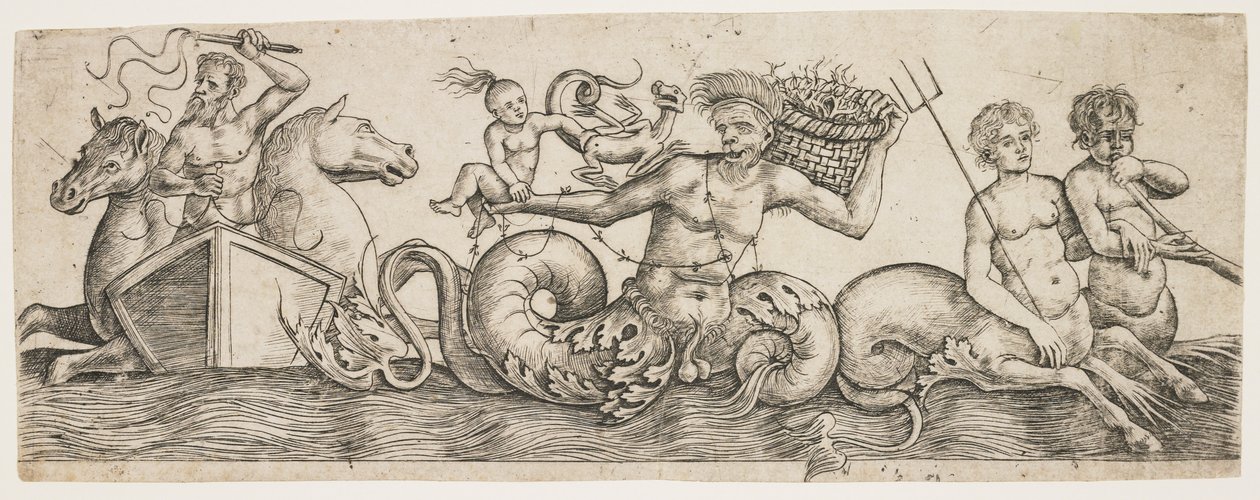 Frieze with Neptune and Tritons, c. 1517 by Girolamo Mocetto
