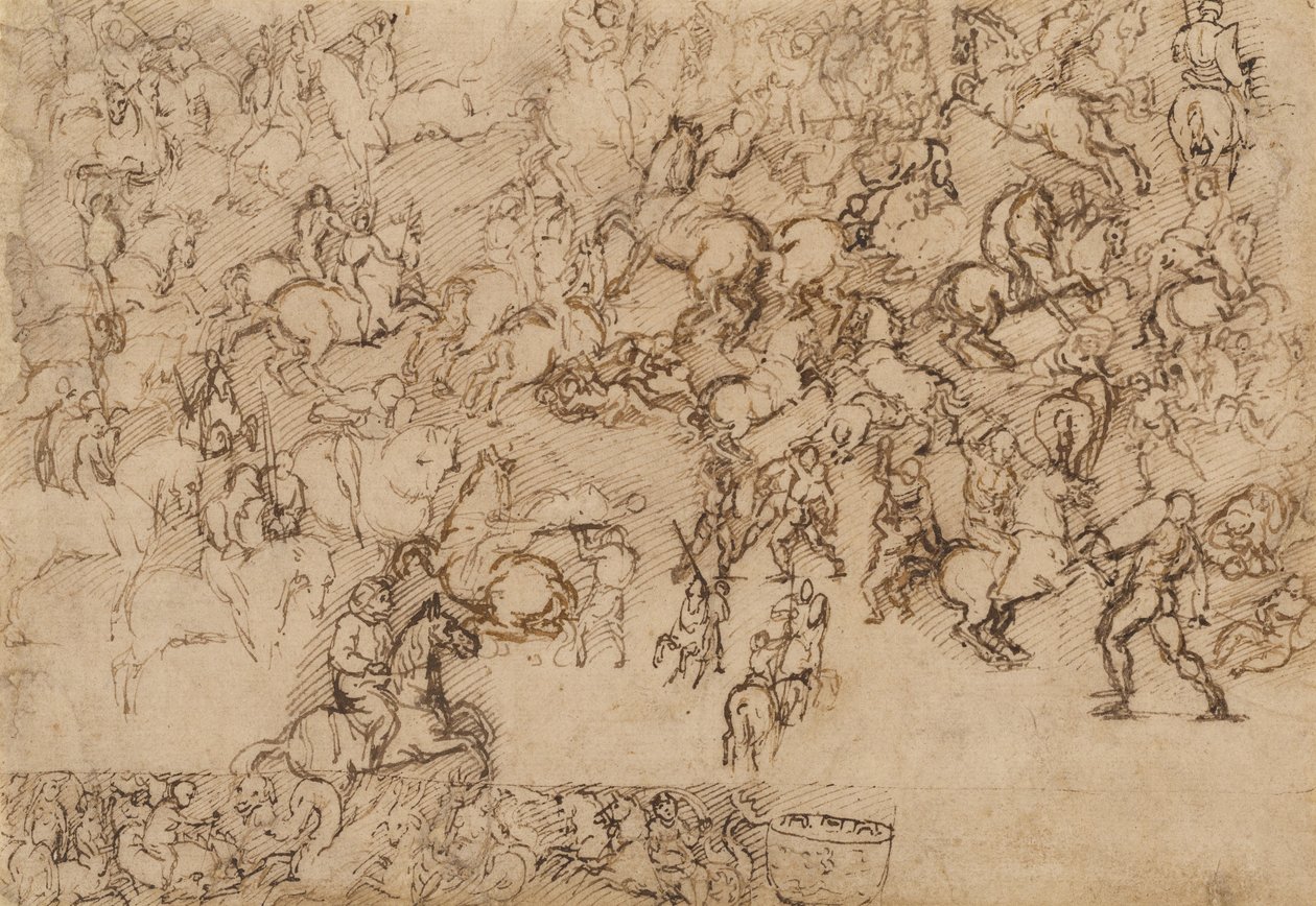 Battle Scene by Girolamo Genga