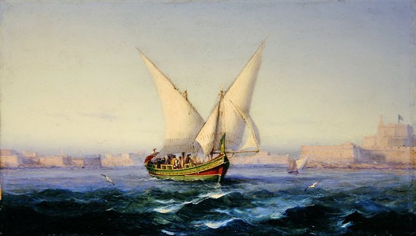 Off Valetta Harbour by Girolamo Gianni