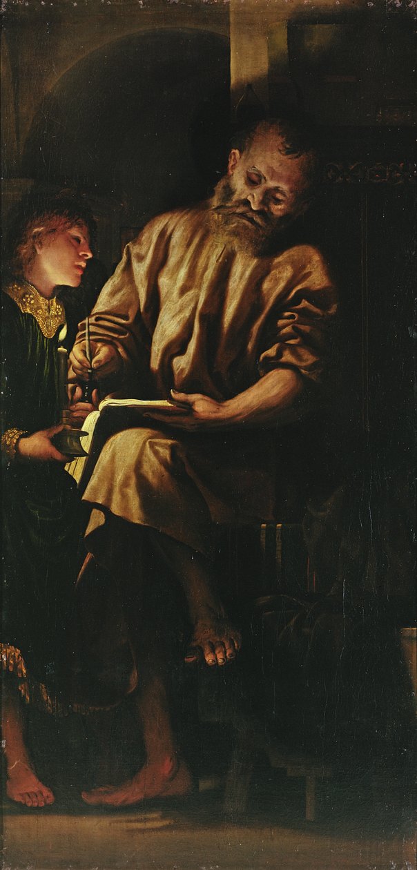 St. Matthew and the Angel by Girolamo Romanino