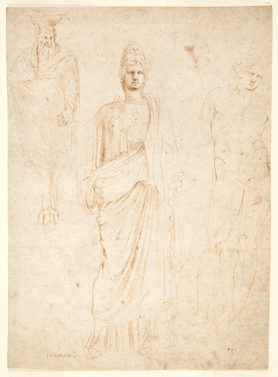 Classical Figures by Girolamo da Carpi