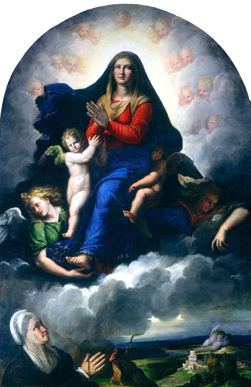 The Apparition of the Virgin by Girolamo da Carpi