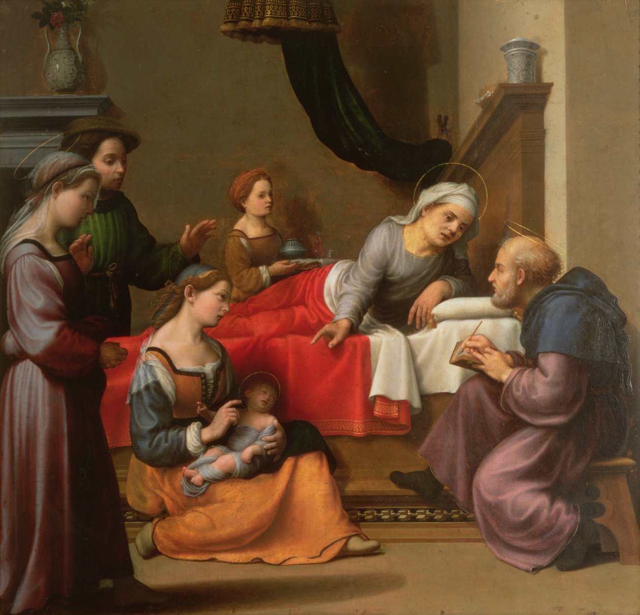 The Birth of St. John the Baptist by Giuliano Bugiardini