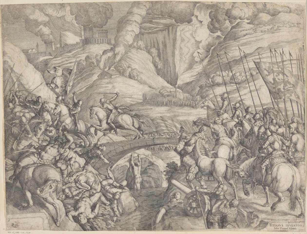 The Battle of Spoleto by Giulio Fontana