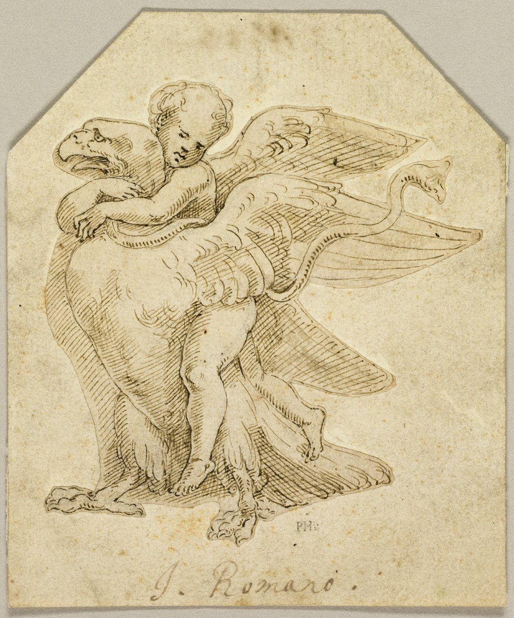 Cupid Astride an Eagle by Giulio Romano
