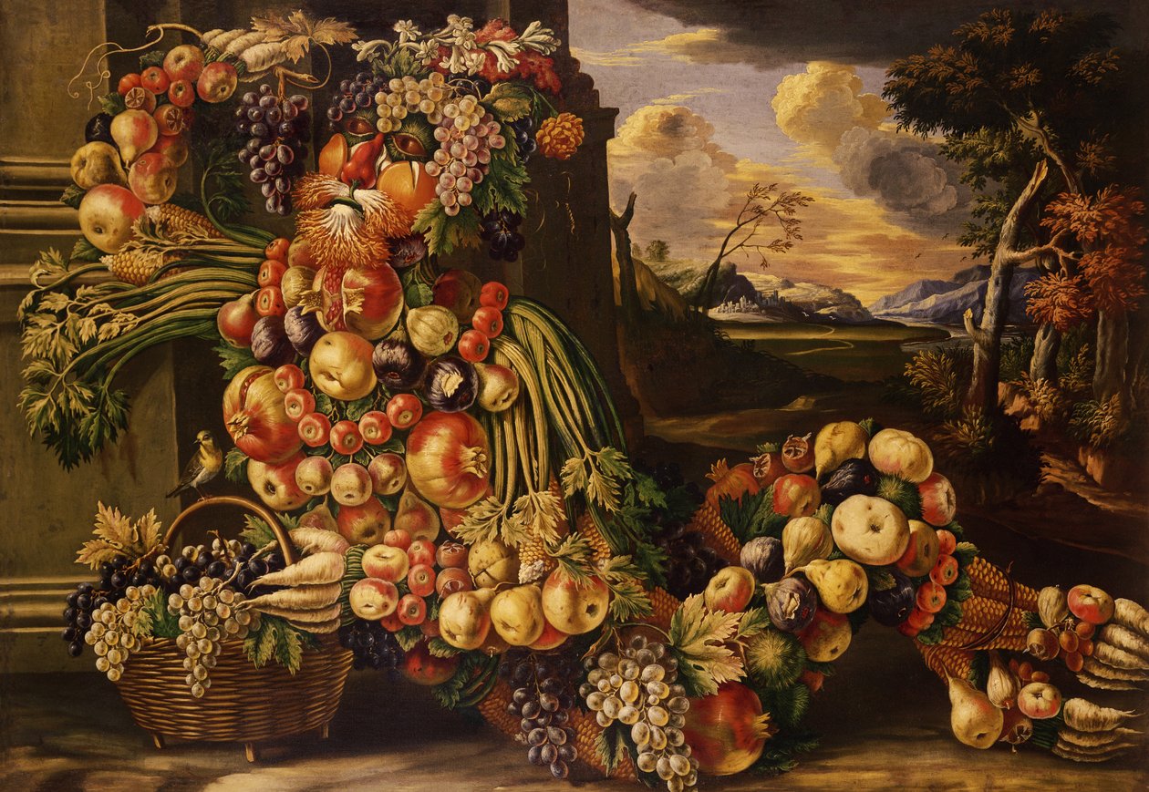 Seated Figure of Summer, 1573 by Giuseppe Arcimboldo