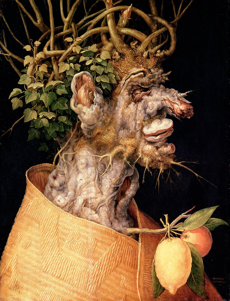 Winter by Giuseppe Arcimboldo