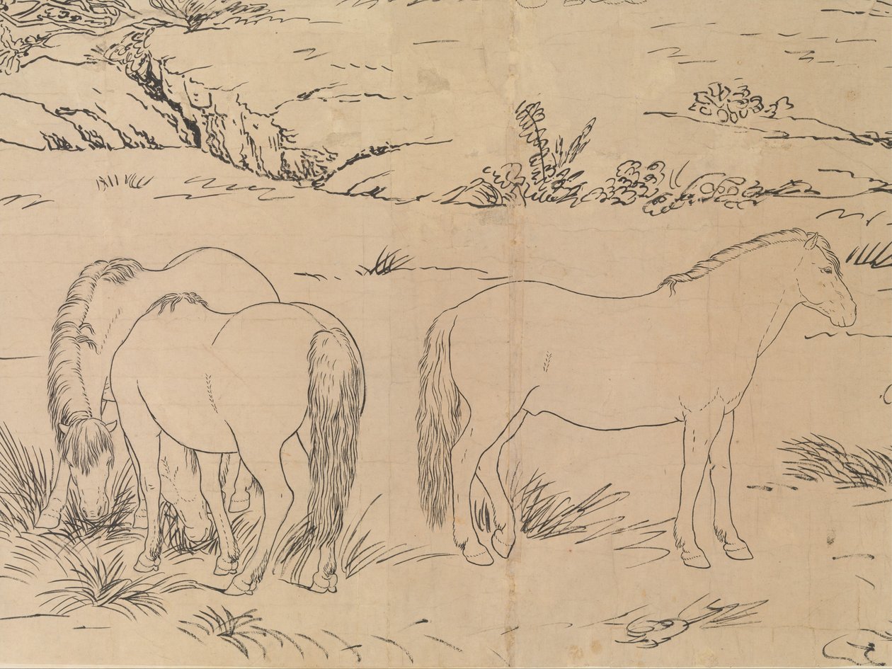 One Hundred Horses (draft) by Giuseppe Castiglione