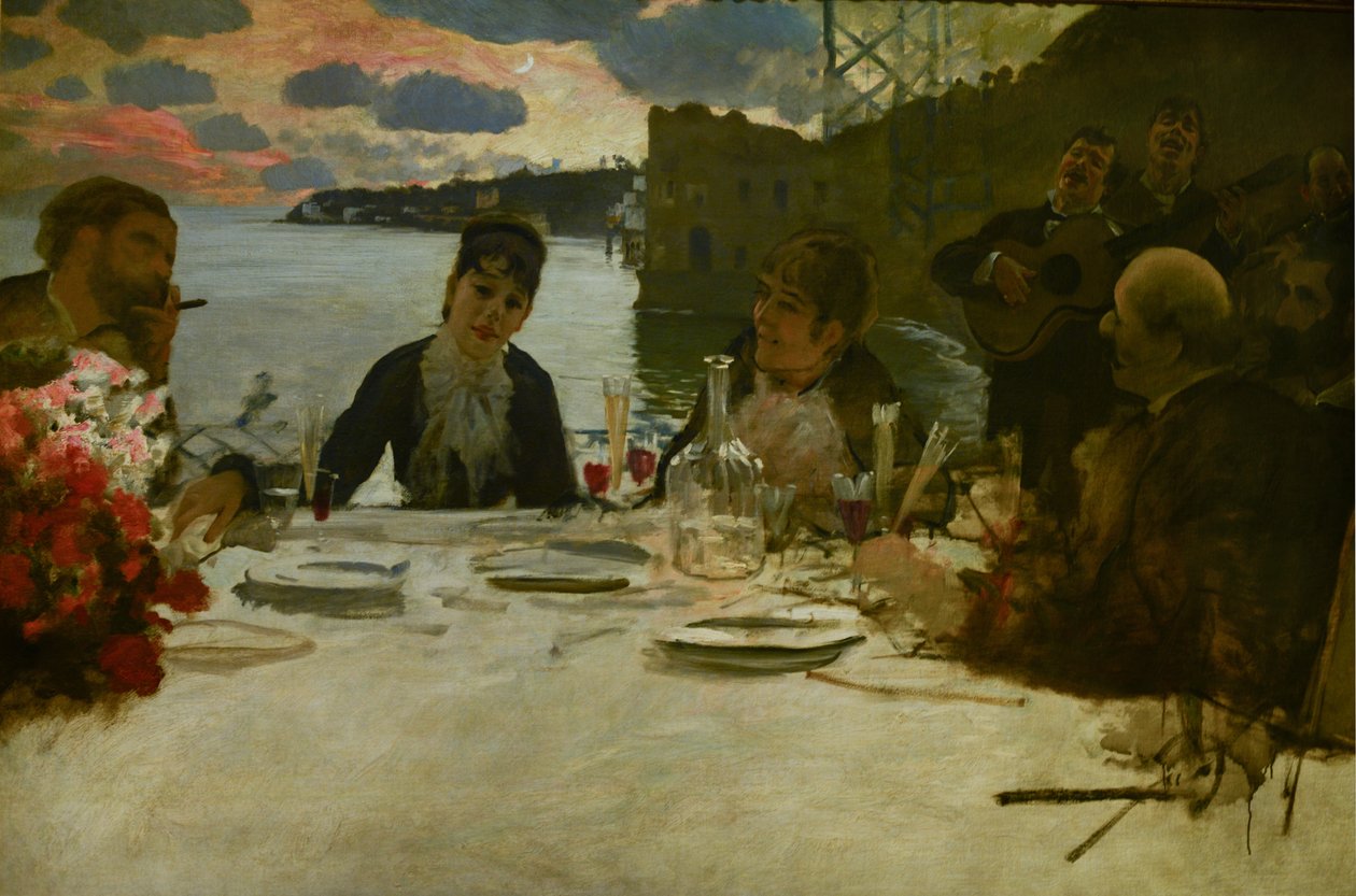 Lunch at Posillipo by Giuseppe de Nittis