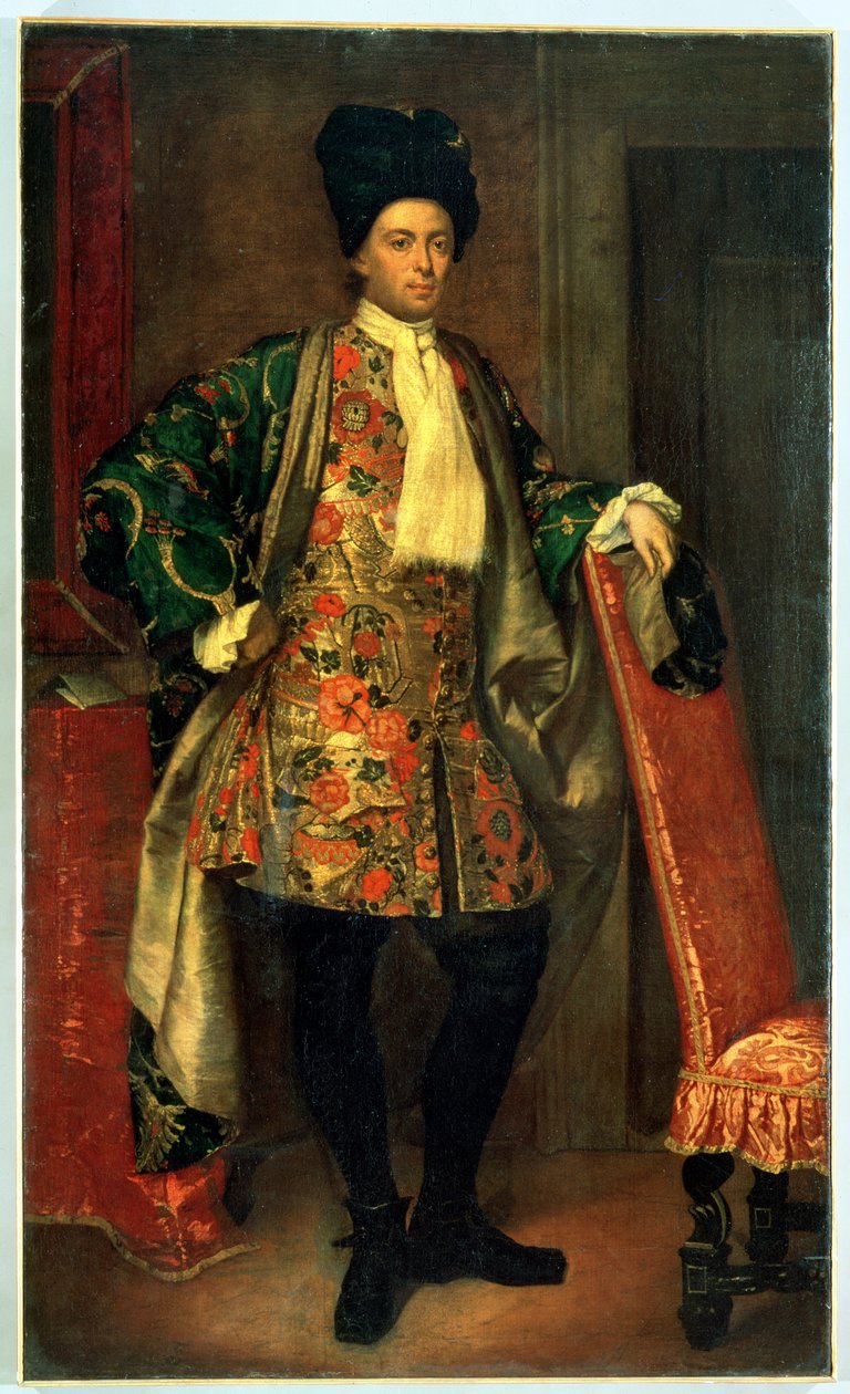Portrait of Count Giovanni Battista Vailetti by Giuseppe Ghislandi