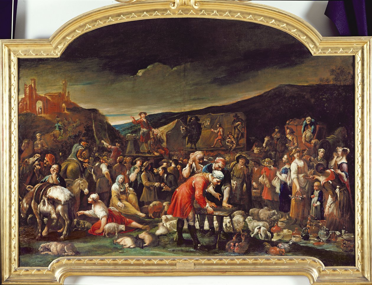 The Market, or The Fair of Poggio a Caiano by Giuseppe Maria Crespi