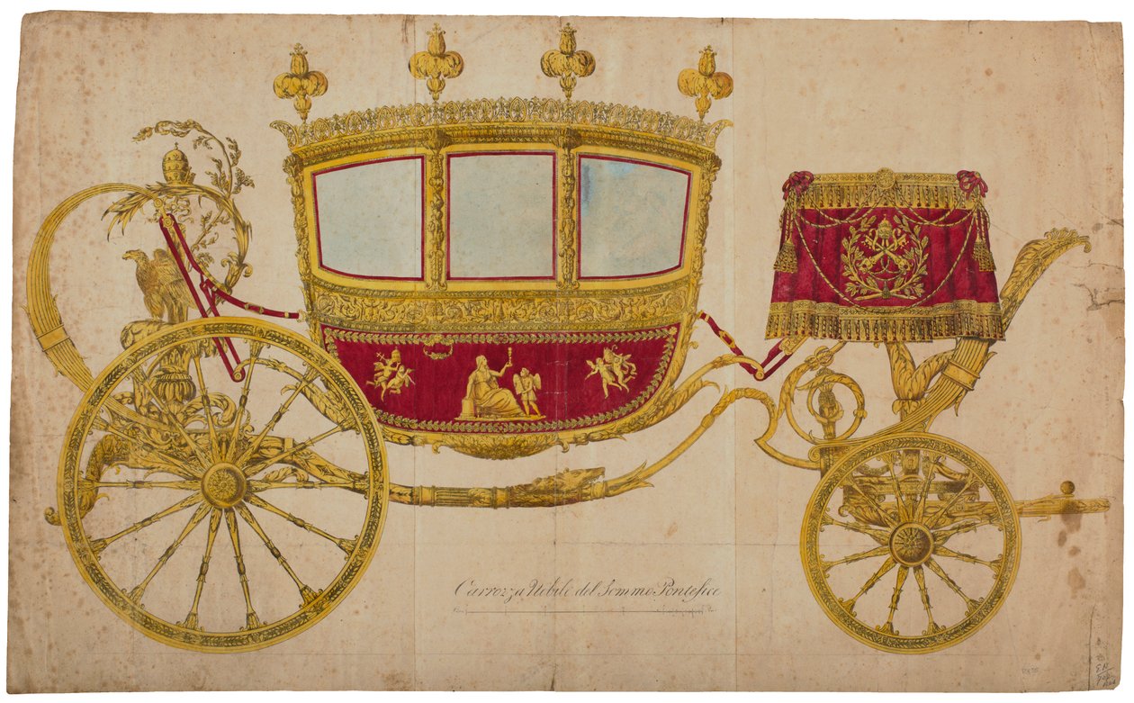 Carriage of the Supreme Pontiff Pius VII by Giuseppe Pera