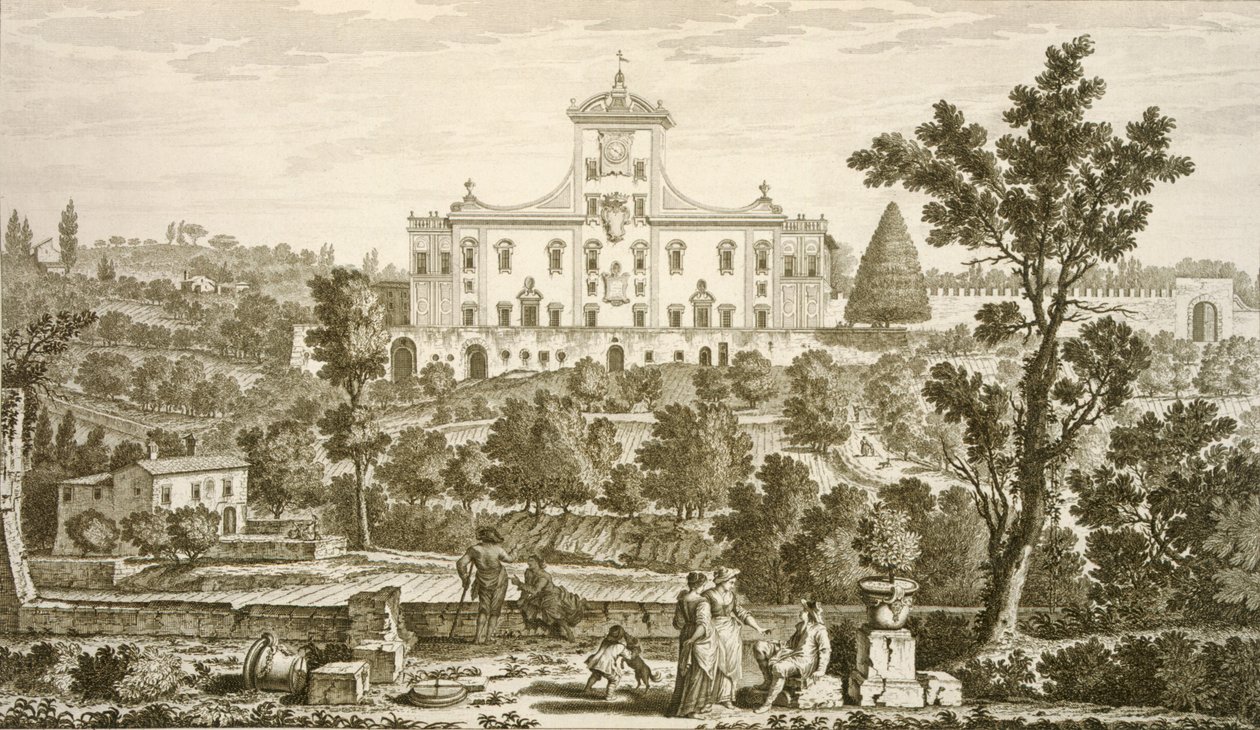 Villa Ricci at Pozzolatico by Giuseppe Zocchi