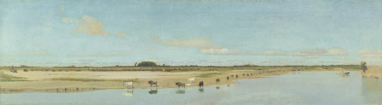The River Ofanto by Giuseppe de Nittis