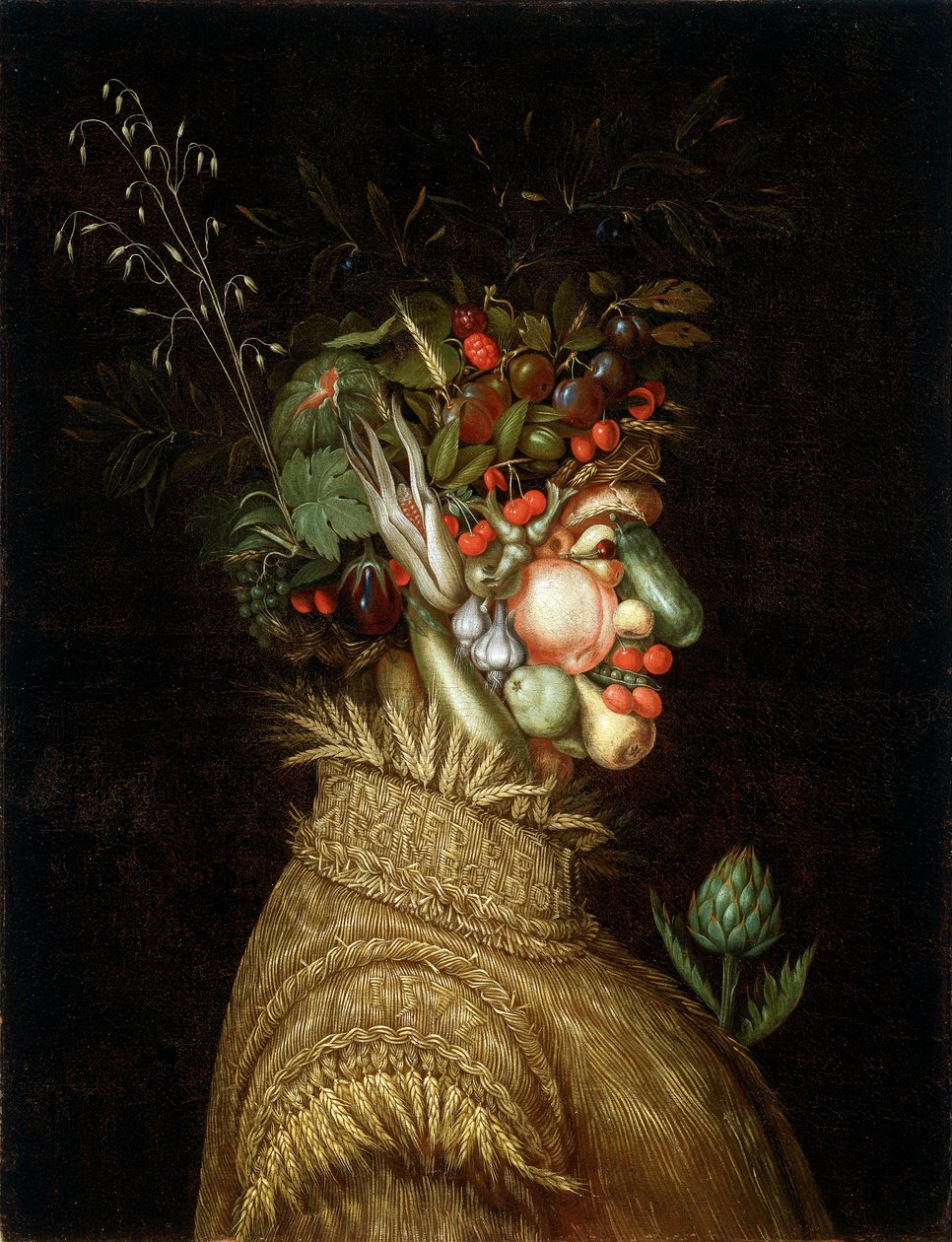 Allegorical Portrait: Summer by Giuseppe Arcimboldo