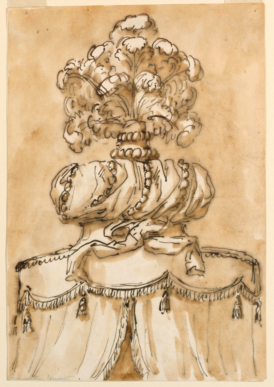 (Detail) of a Plumed Canopy Finial by Giuseppe Barberi